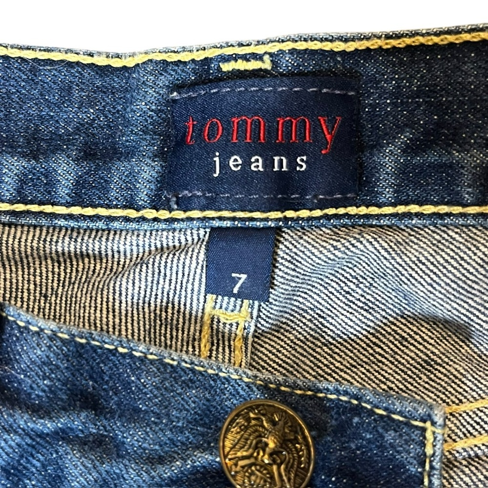 Vintage 2000 Tommy Hilfiger Blue Bootcut Jeans with Rich Indigo Hue - Picture 11 of 12